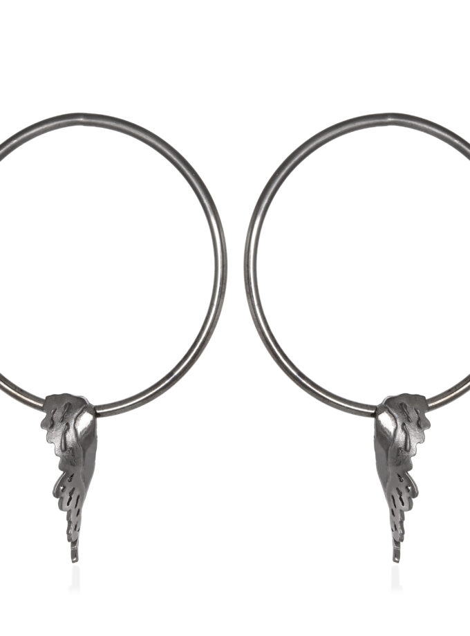 STUD EARRINGS BIG HOOP SMALL PHOENIX