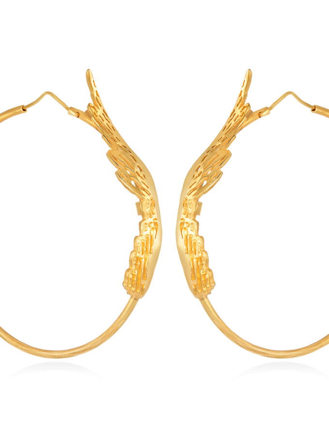 EARRINGS BIG HOOP LONG PHOENIX