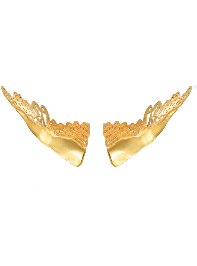 STUD EARRINGS SIMPLE WIDE PHOENIX